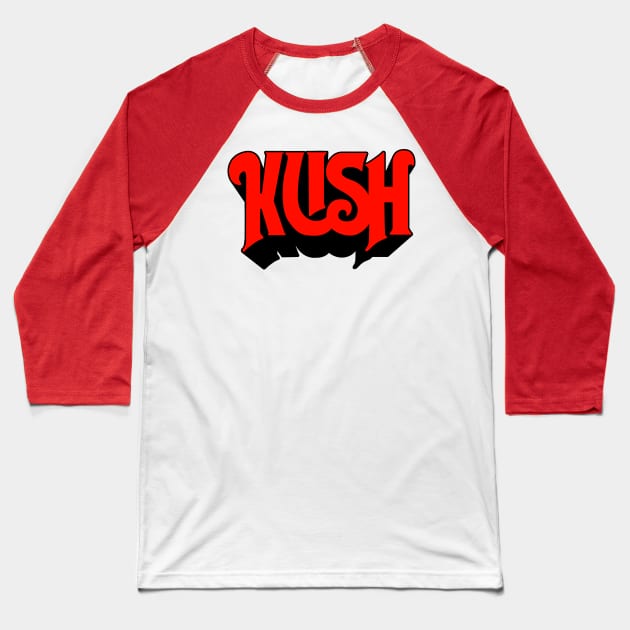 Kush - Parody Band Design Baseball T-Shirt by deancoledesign